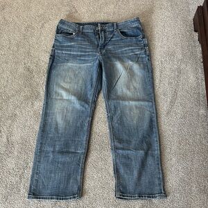 BKE Men's Blue Straight Jeans